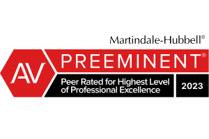 Martindale-Hubbell AV Preeminent / Peer Rated for Highest Level of Professional Excellence 2023 - Ba